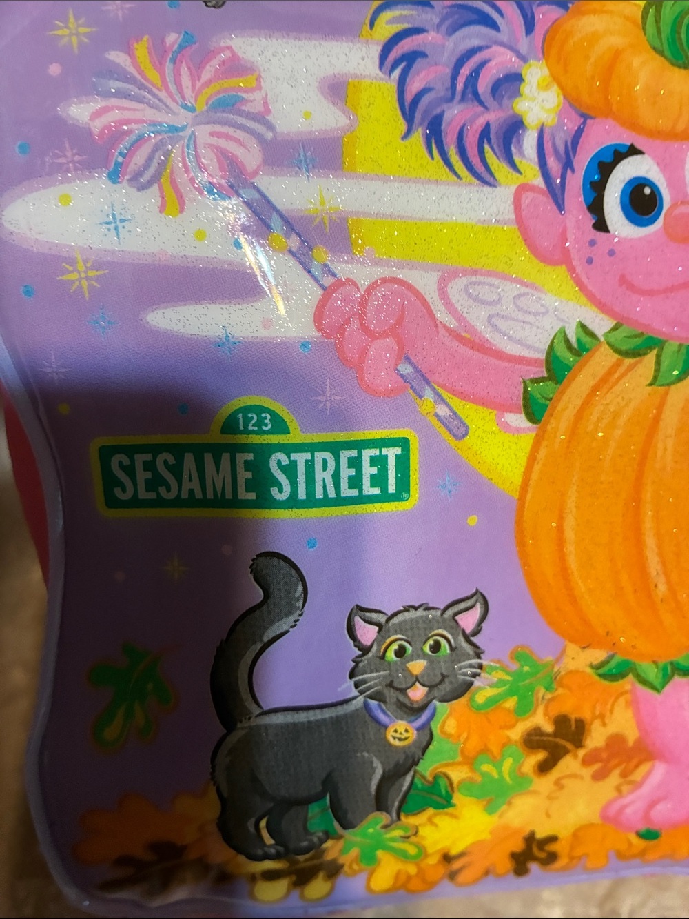 Sesame Street Pink & Purple Abby Cadabby Pumpkin Trick-or-Treat Bag - Picture 6 of 9